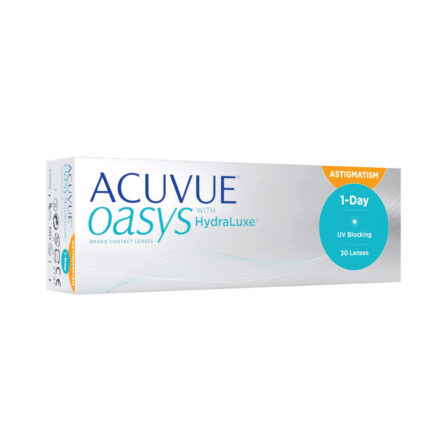 1 DAY ACUVUE OASYS for Astigmatism – ühepäevased toorilised läätsed astigmatismi korrigeerimiseks