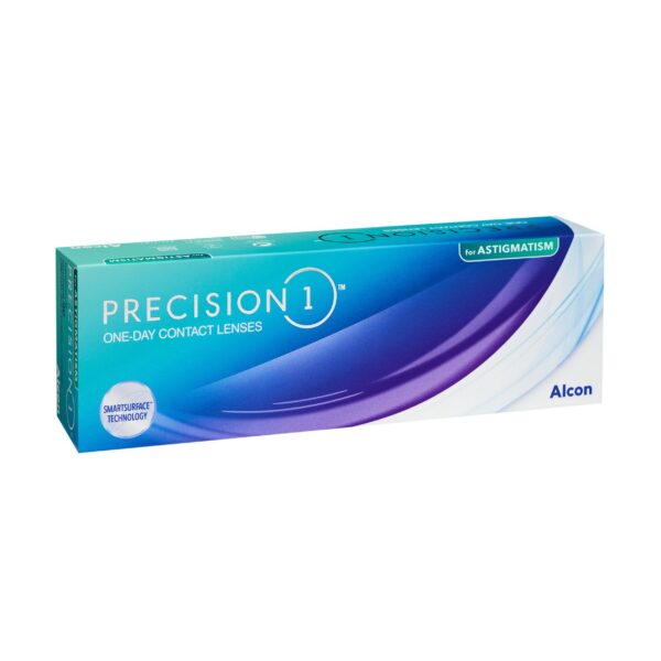 Precision 1 Toric – ühepäevased läätsed silindriga nägemisele, 30 pakis