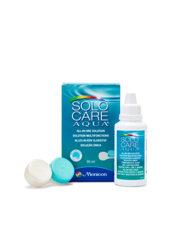 Image 1 Läätsehooldusvedelik SoloCare Aqua 90 ml – pehmetele kontaktläätsedele